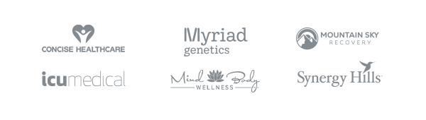 Healthcare logos of clients we work with.