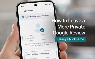 How to Leave a More Private Google Review Using a Nickname (Google Maps App)